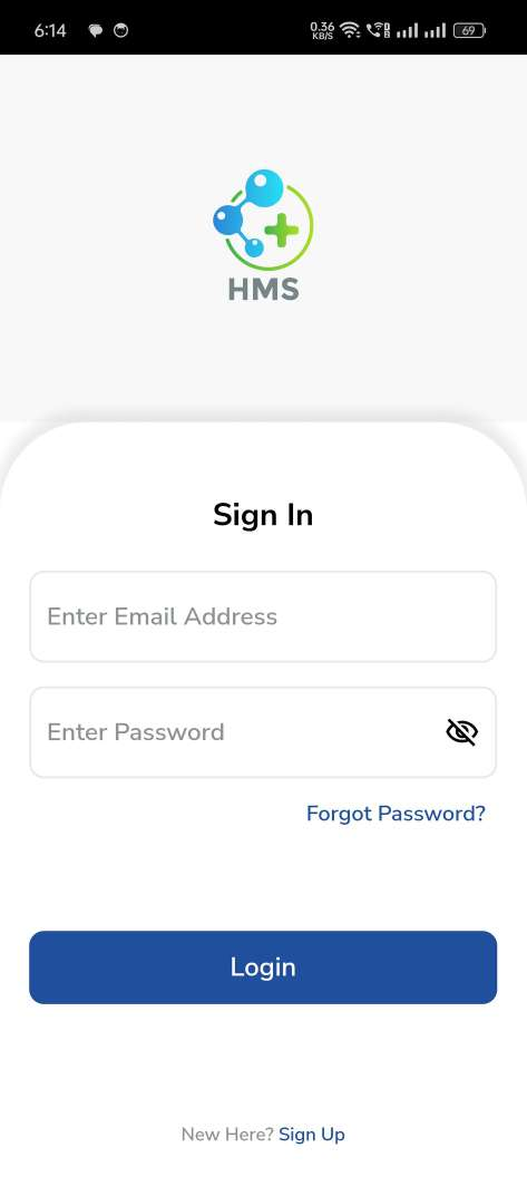 Hospital Management System — doctor app — Sign In